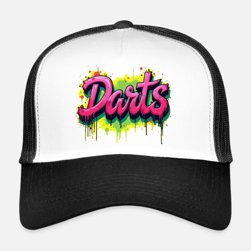 Darts, Darts, Graffiti Trucker Cap