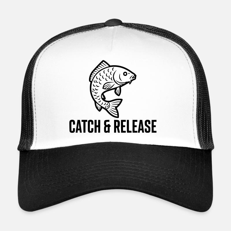 Catch and Release Carp Fishing Saying Trucker Cap