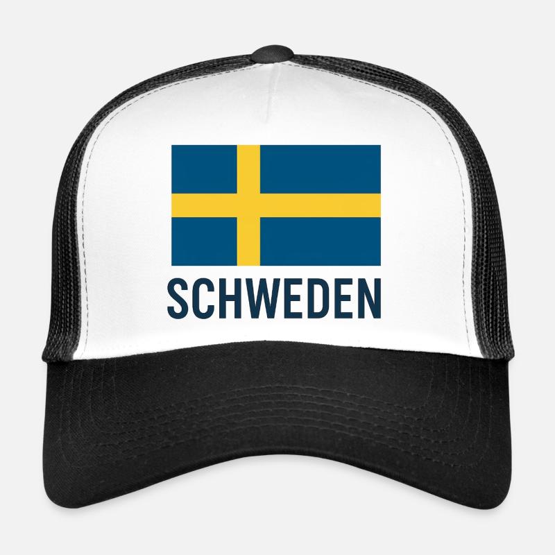 Swedish flag with yellow cross Trucker Cap