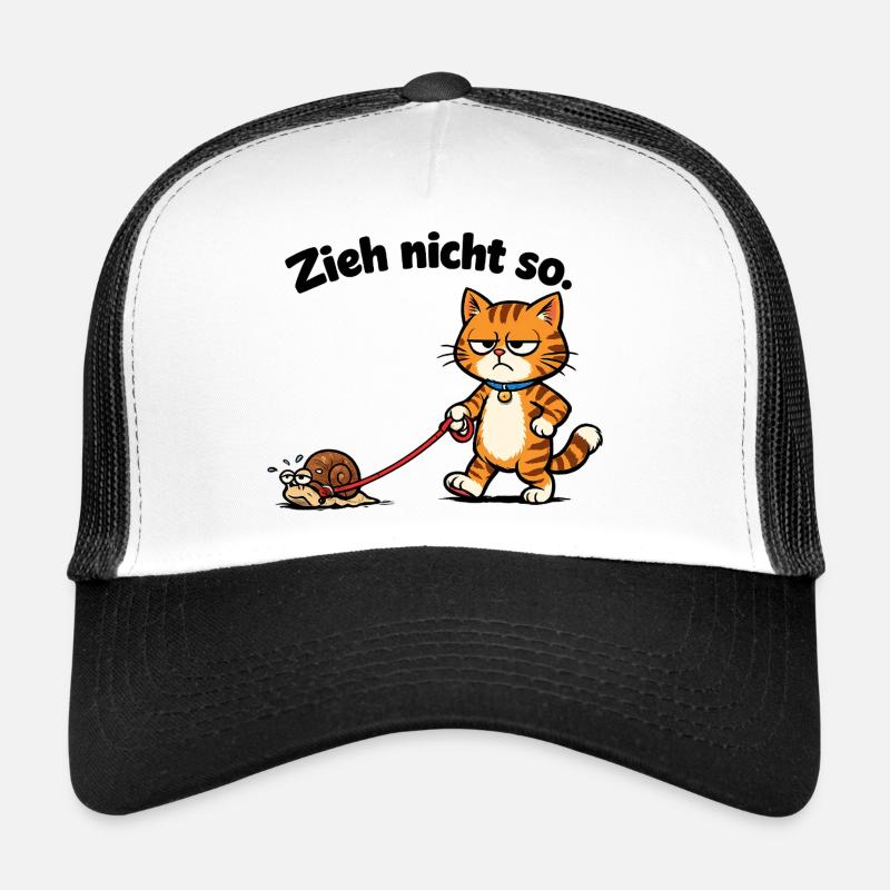 Frustration des chats en tirant des escargots Casquette trucker 