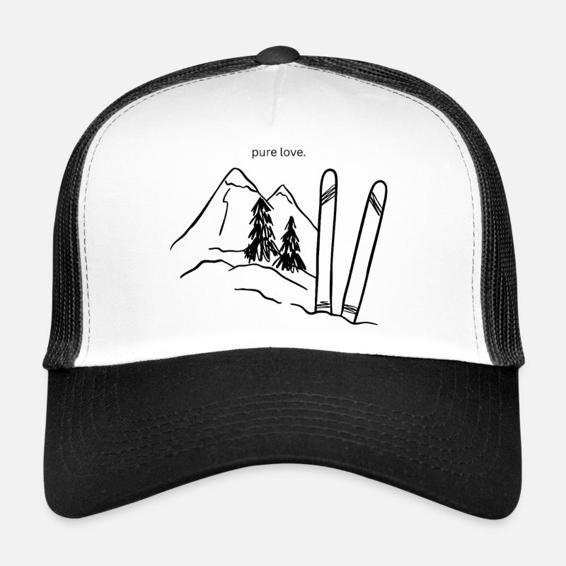 Ski Amour Pur - Casquette trucker  - blanc/noir