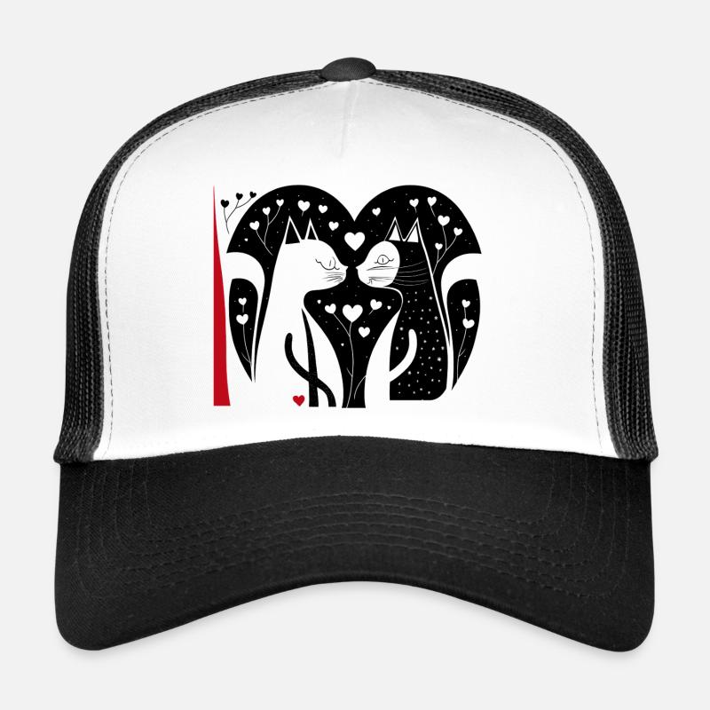 verliebtes Katzenpaar Trucker Cap