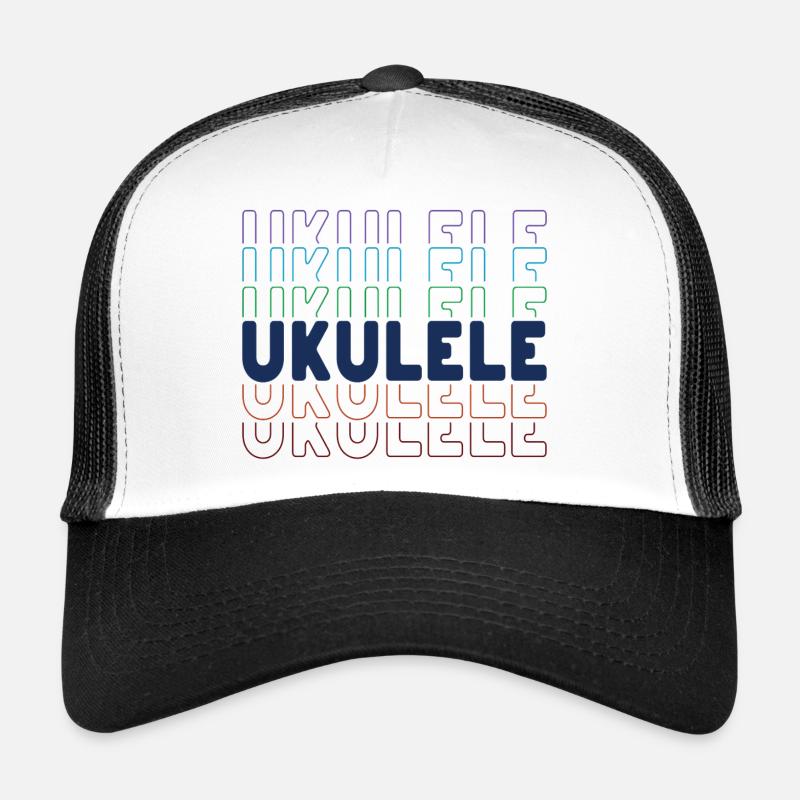 Typographie du ukulélé Casquette trucker 