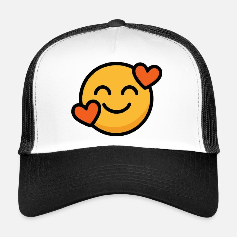Liebe Smiley mit Herzen Trucker Cap
