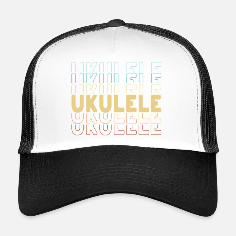 Typographie du ukulélé Casquette trucker 