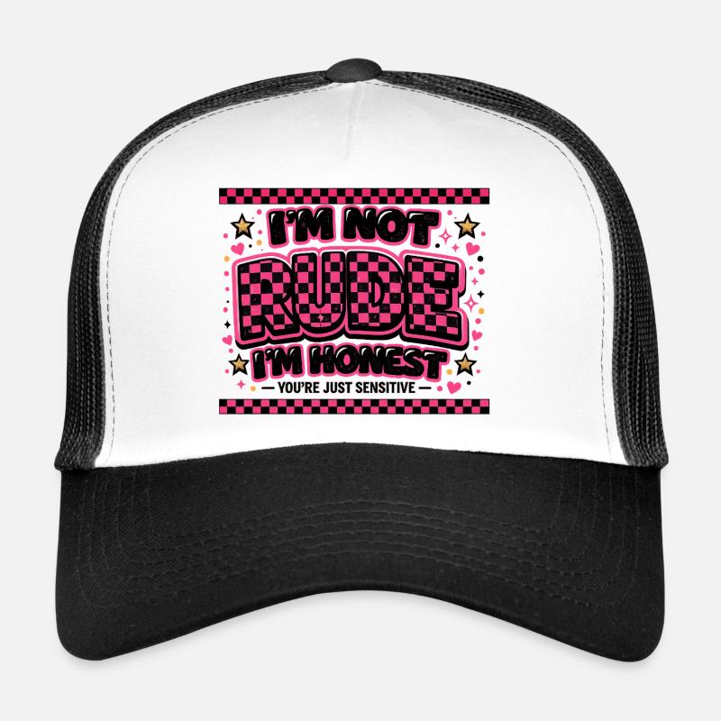Je ne suis pas méchant, je suis honnête Casquette trucker 