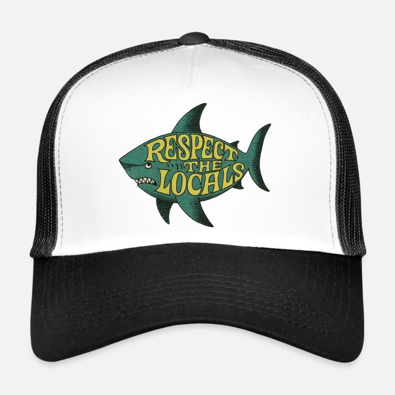 Respektiert die Einheimischen Fischtee Trucker Cap