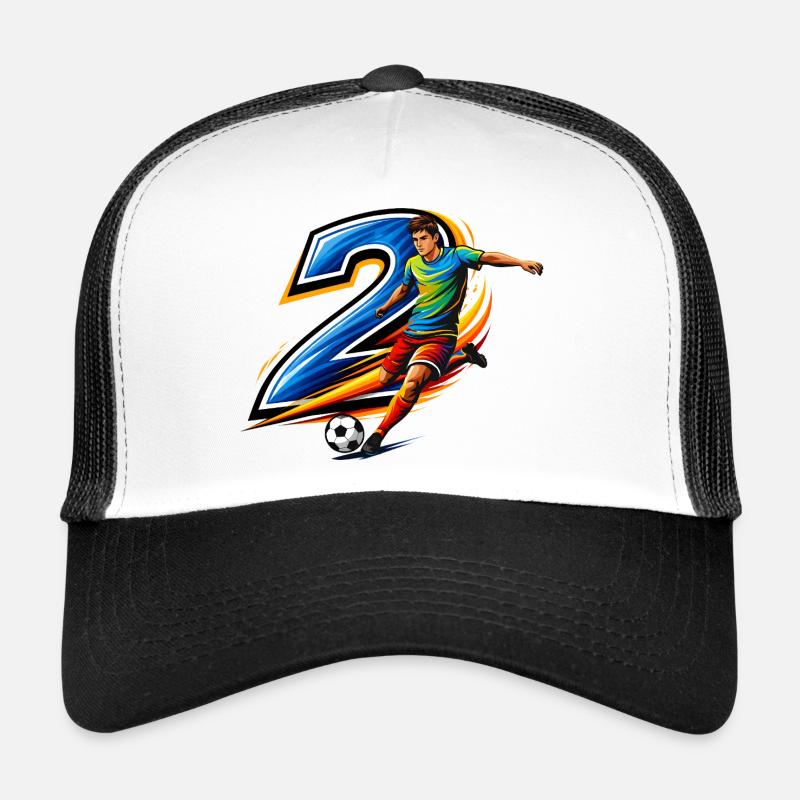 Conception d’action du joueur de maillot numéro 2 Casquette trucker 