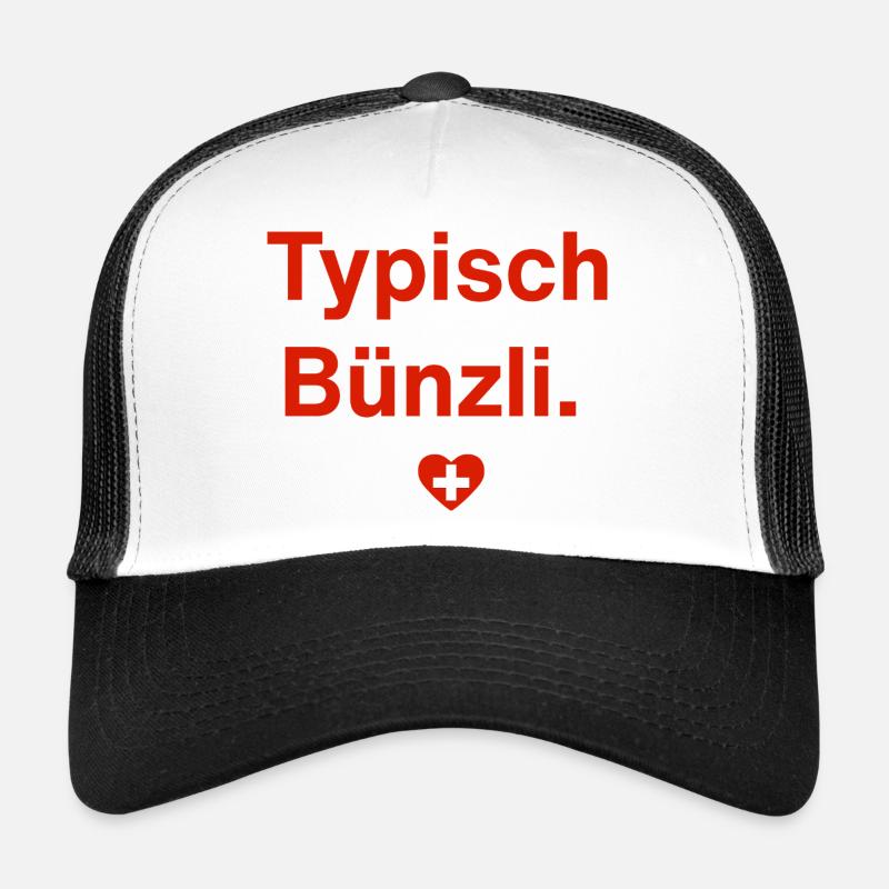 Typisch Bünzli. – Schweizer Minimal-Design Trucker Cap