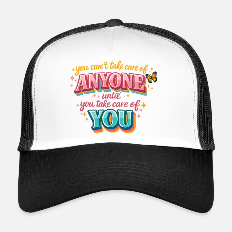 Faites-vous plaisir d’abord : soin de soi rétro Casquette trucker 