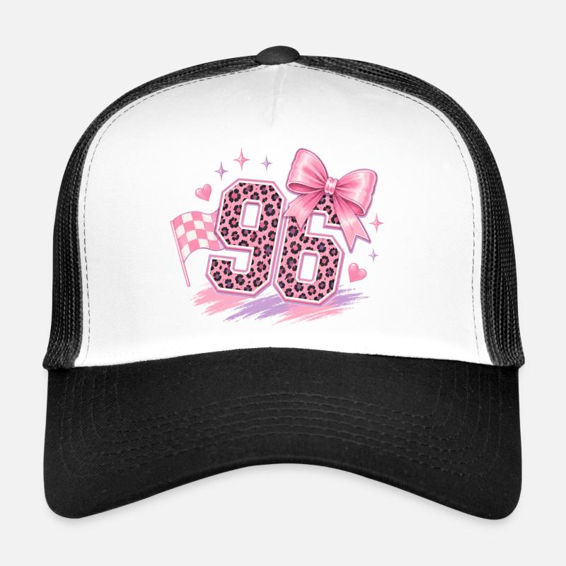 Paillettes Léopard Rose 96 Casquette trucker 