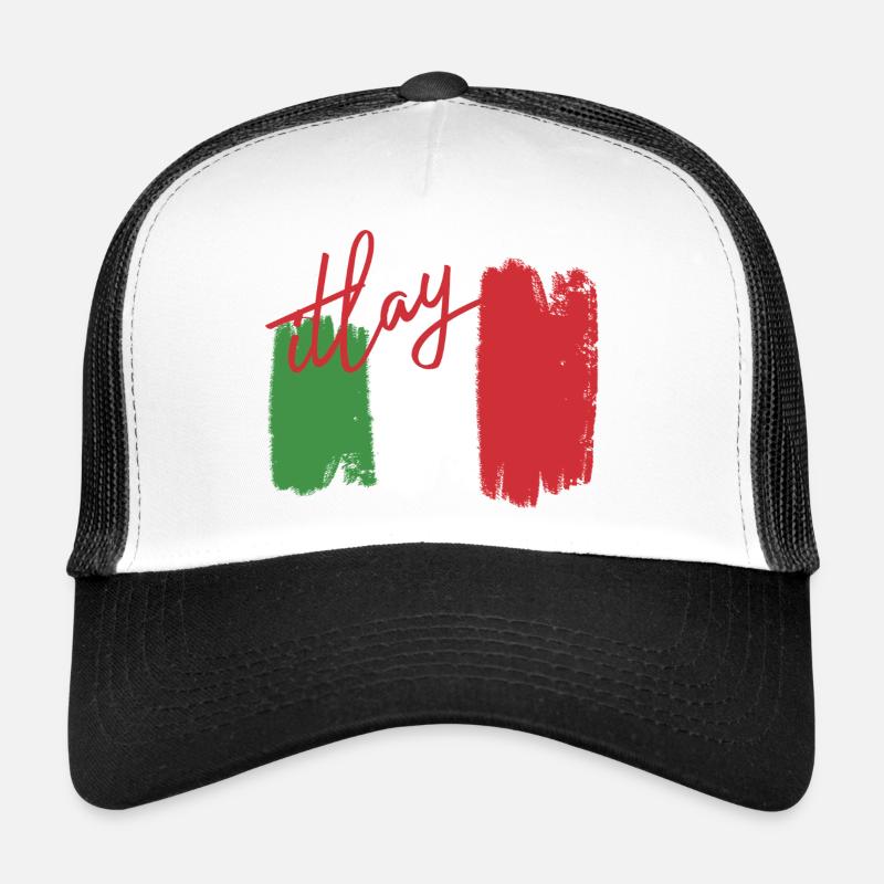 Drapeau italien Casquette trucker 