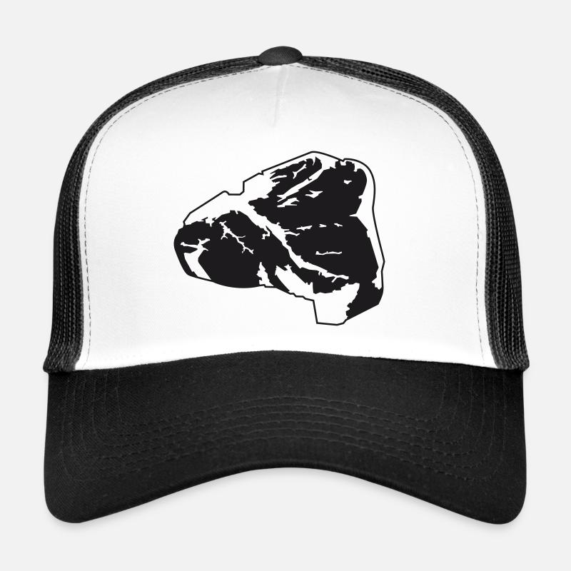 Steak - Casquette trucker - blanc/noir