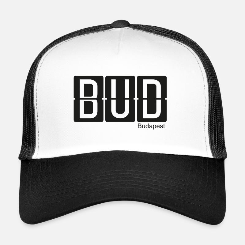 Budapest - Trucker Cap - Weiß/Schwarz