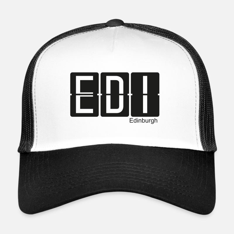 Edinburgh - Trucker Cap - Weiß/Schwarz