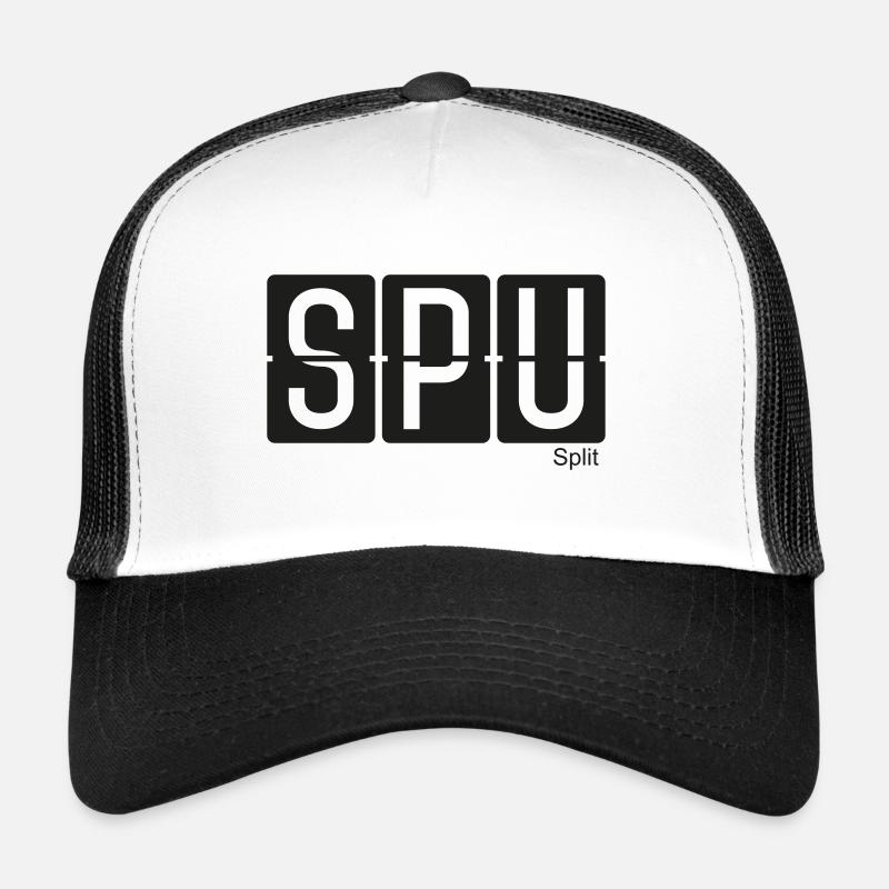 Split - Trucker Cap - white/black