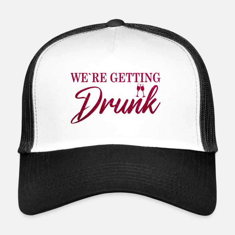 Bride JGA - We ́re getting drunk rose Trucker Cap