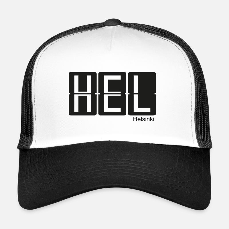 Helsinki - Trucker Cap - Weiß/Schwarz