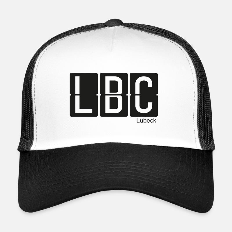 Lübeck - Trucker Cap - Weiß/Schwarz