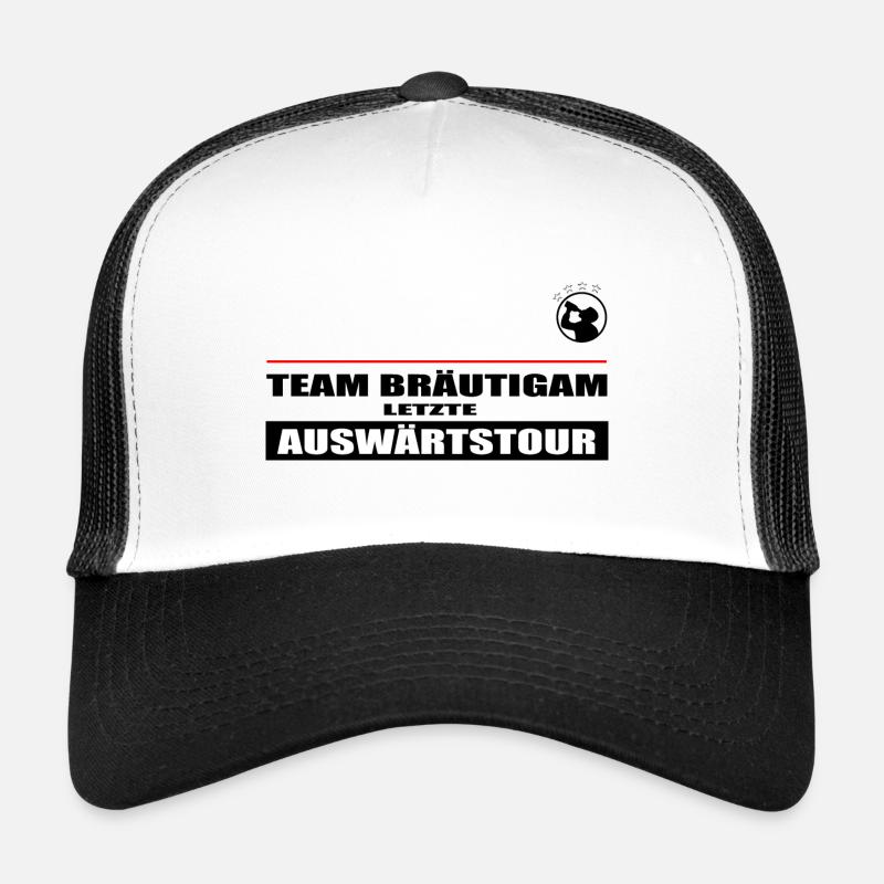 Junggesellenabschied JGA - Trucker Cap - Weiß/Schwarz