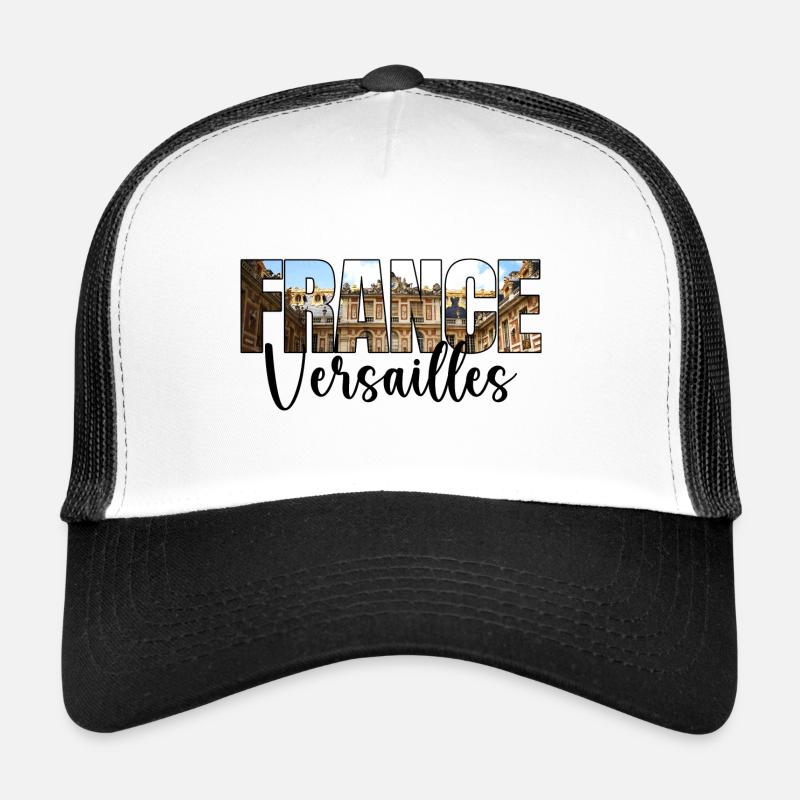 Souvenir Reise Versailles Frankreich - Trucker Cap - Weiß/Schwarz
