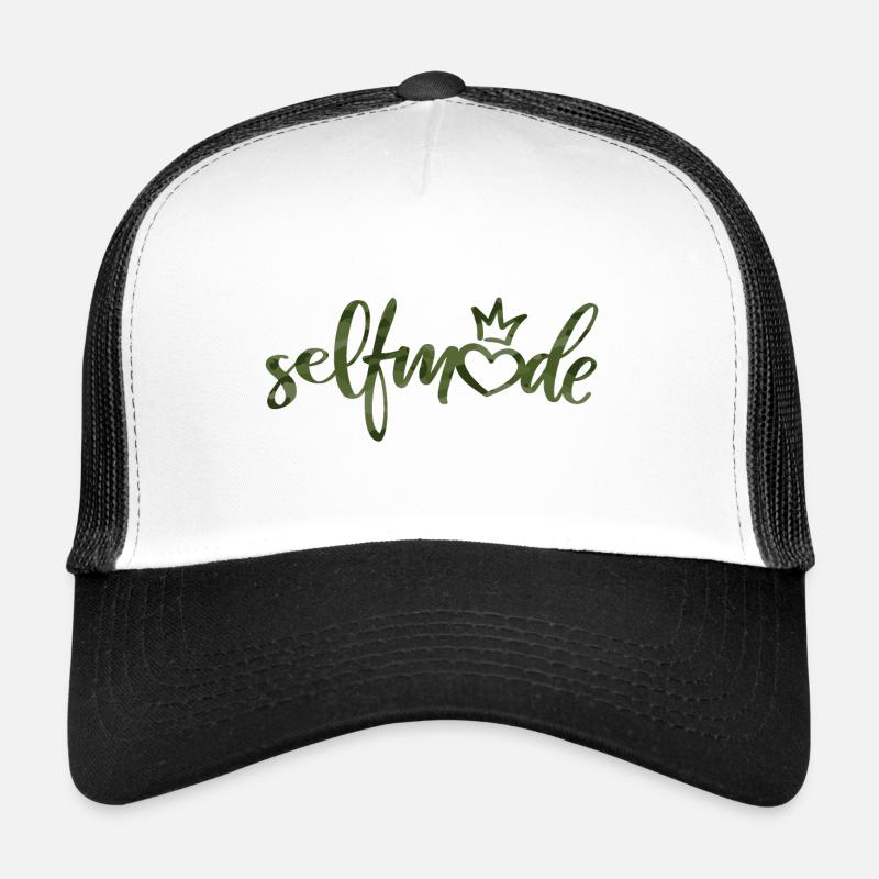 "selfmade" Camo-Green Trucker Cap