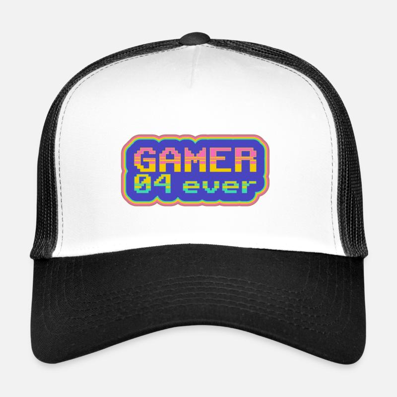 Gamer 04 ever - Trucker Cap - Weiß/Schwarz