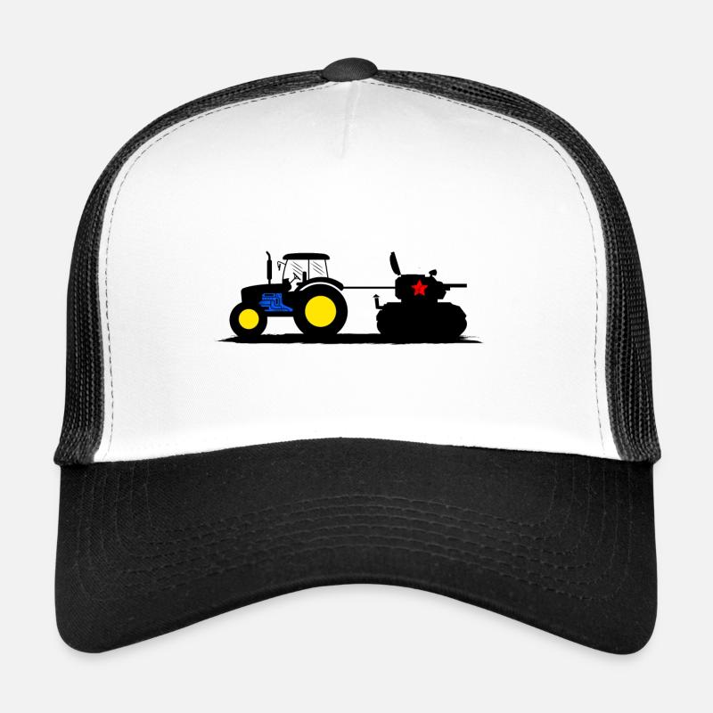 UKRAINE TRACTOR aide Ukrainian FRONT SUPPORT Casquette trucker 