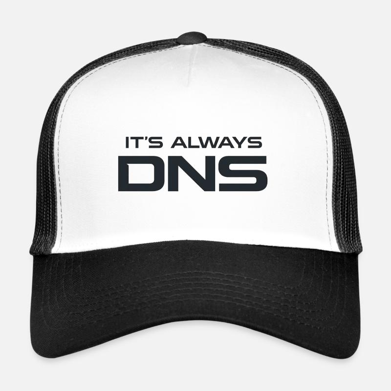 DNS Always: Tech Typography Trucker Cap
