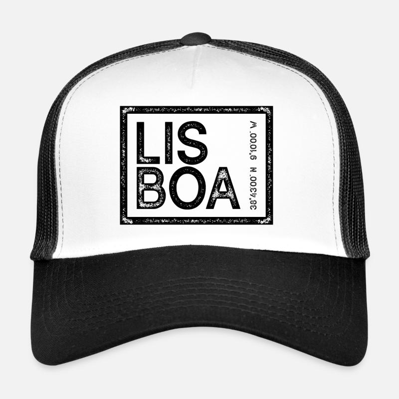 LISBON - Trucker Cap - white/black