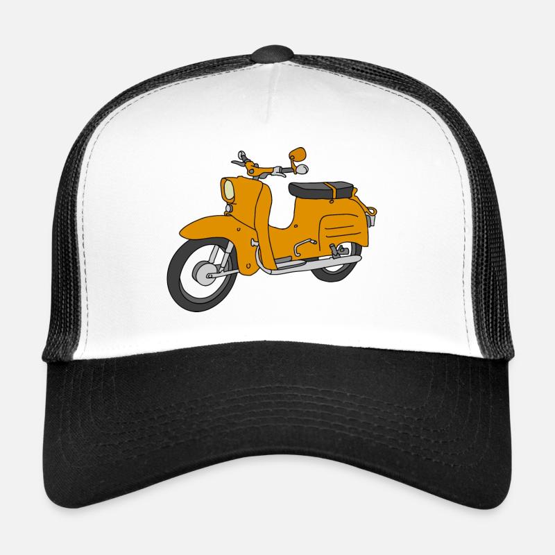 Schwalbe (saharabraun) - Trucker Cap - Weiß/Schwarz