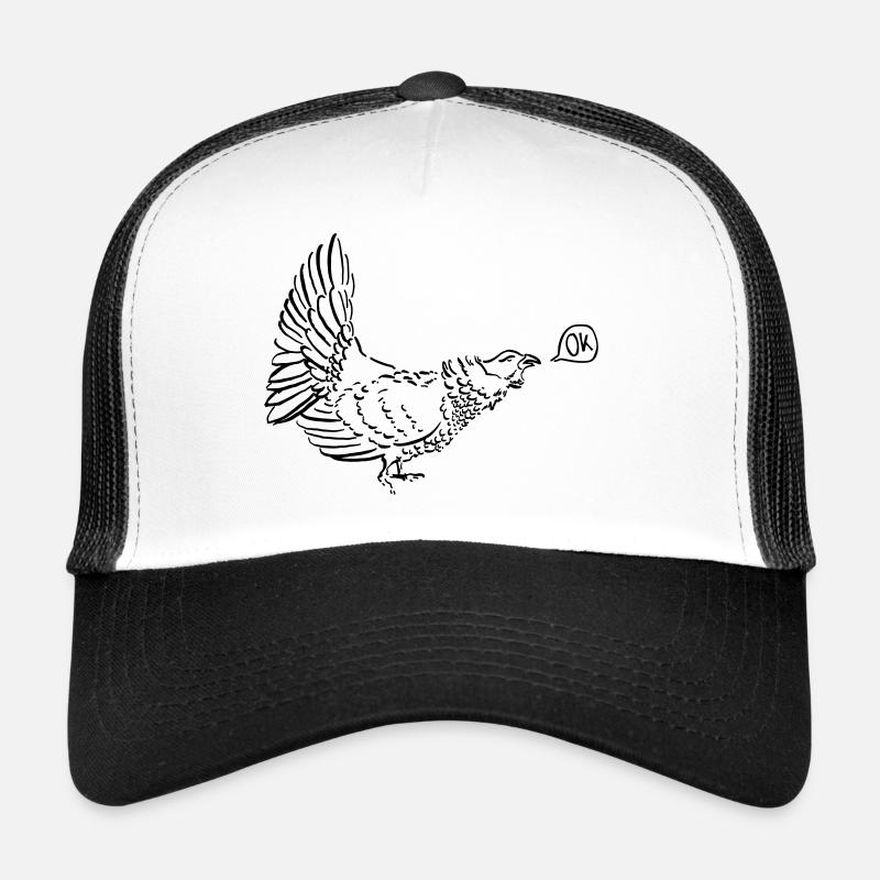 calm grouse - Trucker Cap - Weiß/Schwarz