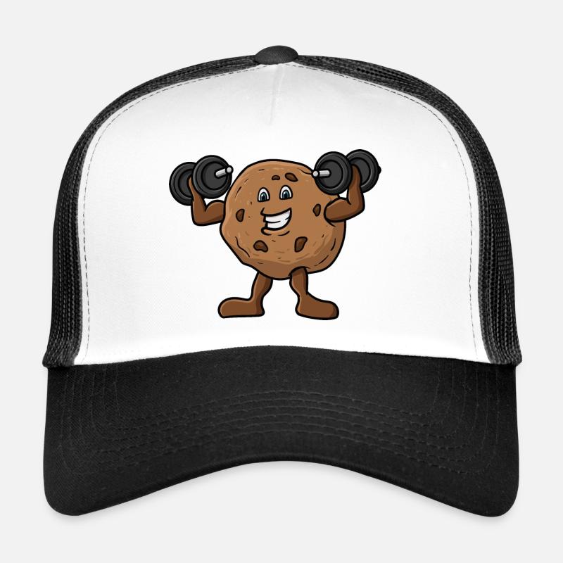 Keks stemmt Hanteln - Trucker Cap - Weiß/Schwarz