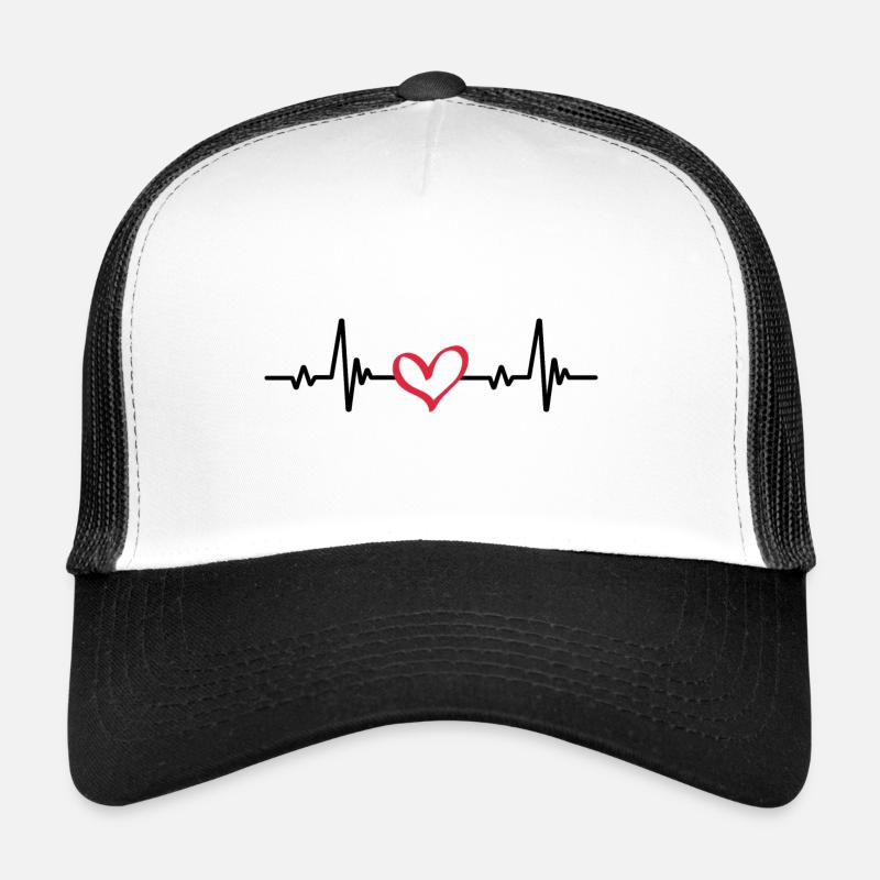 Herzschlag mit dem Herzen - Liebe Trucker Cap