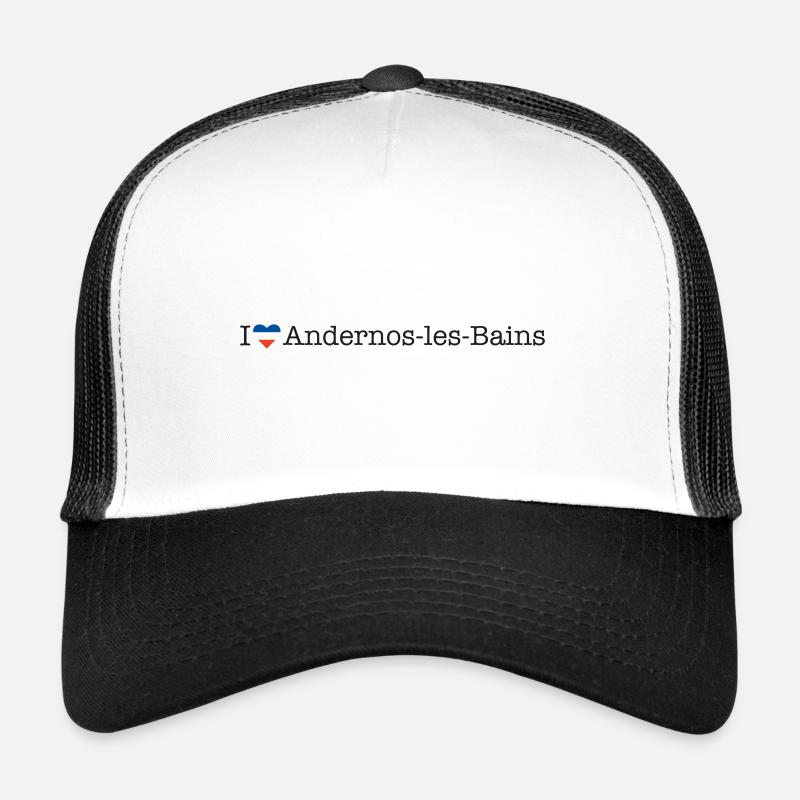 I love Andernos les Bains - Trucker Cap - Weiß/Schwarz