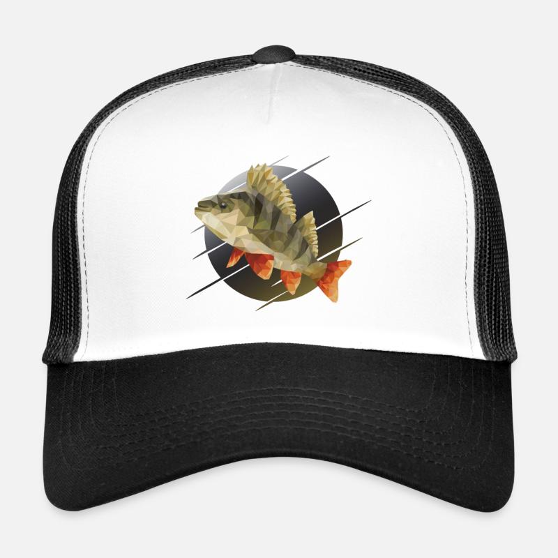 Perch fishing - Trucker Cap - white/black