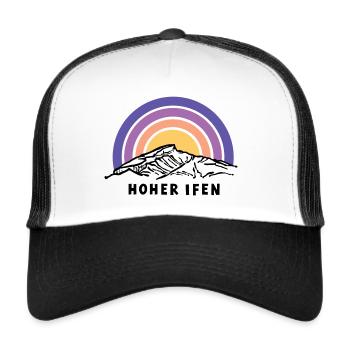 Hoher Ifen 2230 Kleinwalsertal Allgäu Deutschland - Trucker Cap - Weiß/Schwarz - Vorne