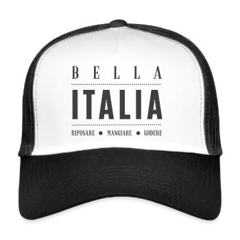 Bella Italia - Have a good rest! - Trucker Cap - white/black - Front