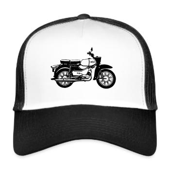 Simson Sperber - Trucker Cap - Weiß/Schwarz - Vorne