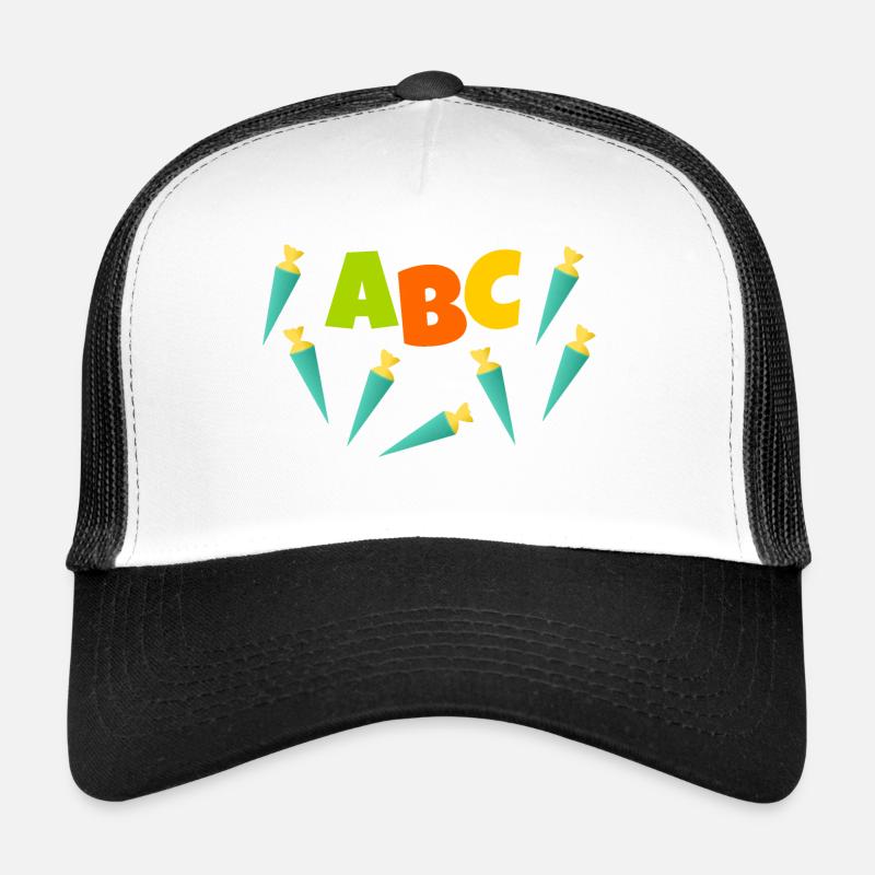 ABC avec des sacs d’école comme cadeau pour la scolarisation Casquette trucker 