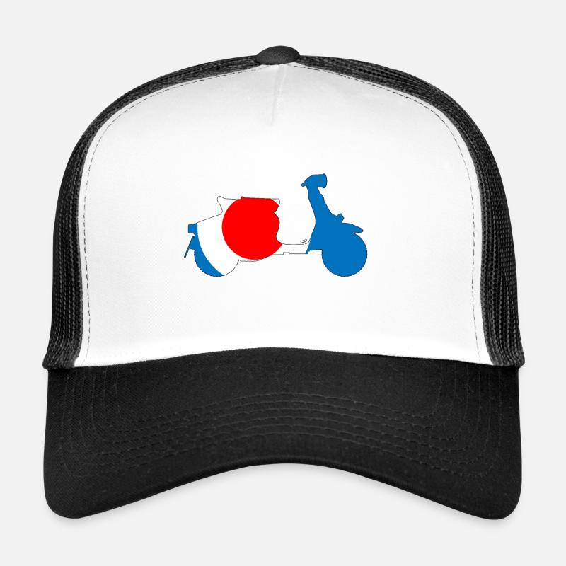 Roundel Target 60s Motor Scooter - Trucker Cap - white/black