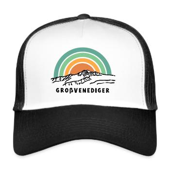 Großvenediger Salzbourg Tirol Autriche Hohe Tauern - Casquette trucker  - blanc/noir - Devant