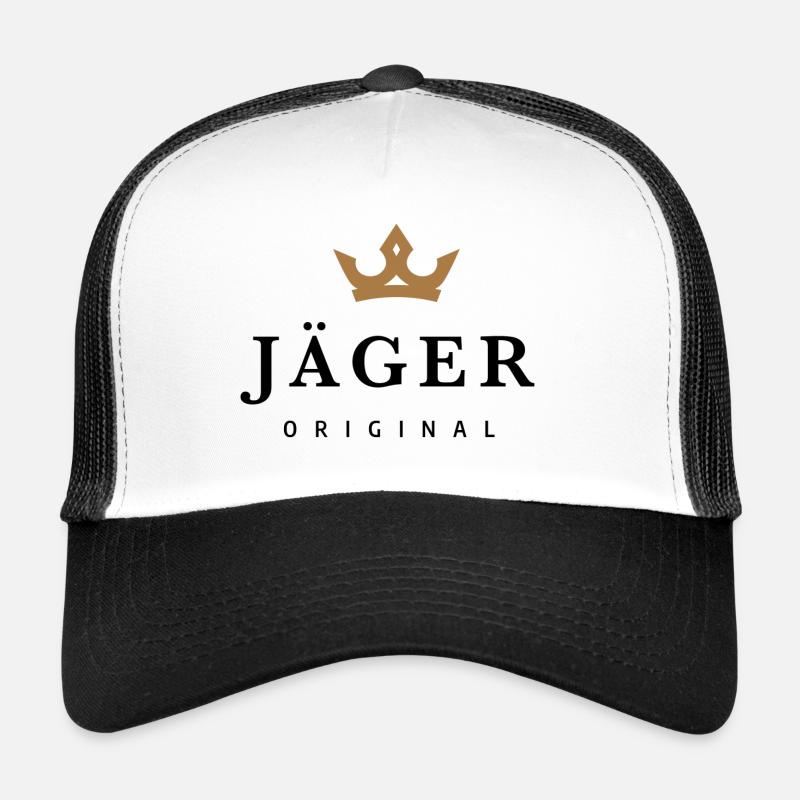 Jäger - Trucker Cap - Weiß/Schwarz