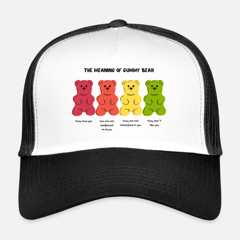 Gummy Bear - Trucker Cap - white/black