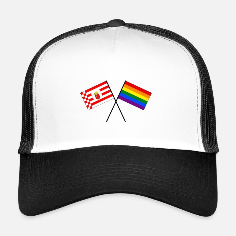 Bremen arc-en-ciel drapeau croisé drapeau LGBT CSD Casquette trucker 