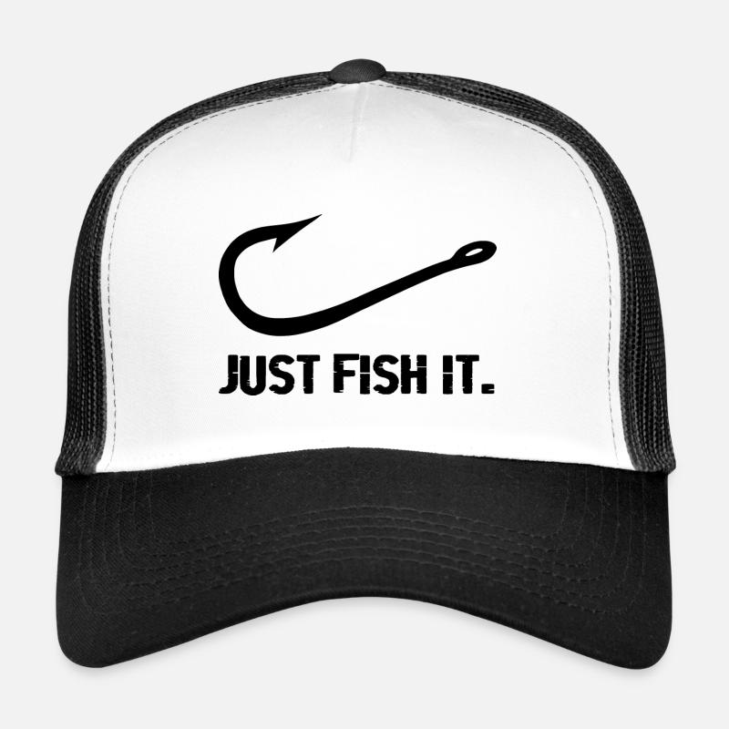 Just fish it. - Casquette trucker  - blanc/noir