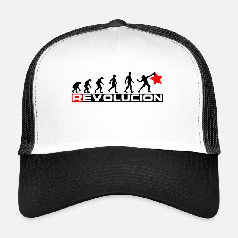 REVOLUTION - Trucker Cap - Weiß/Schwarz