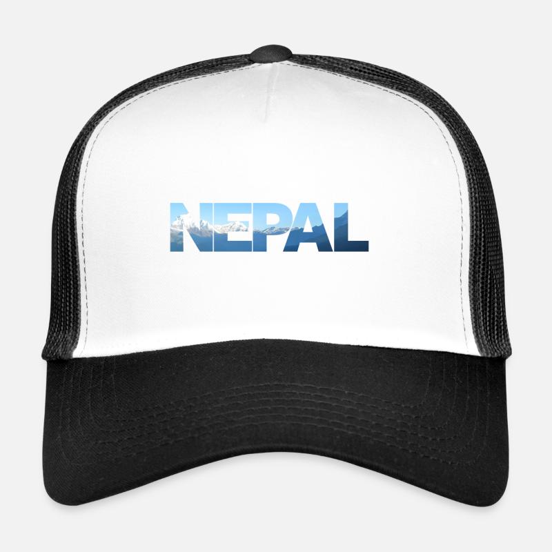 Nepal - Trucker Cap - Weiß/Schwarz