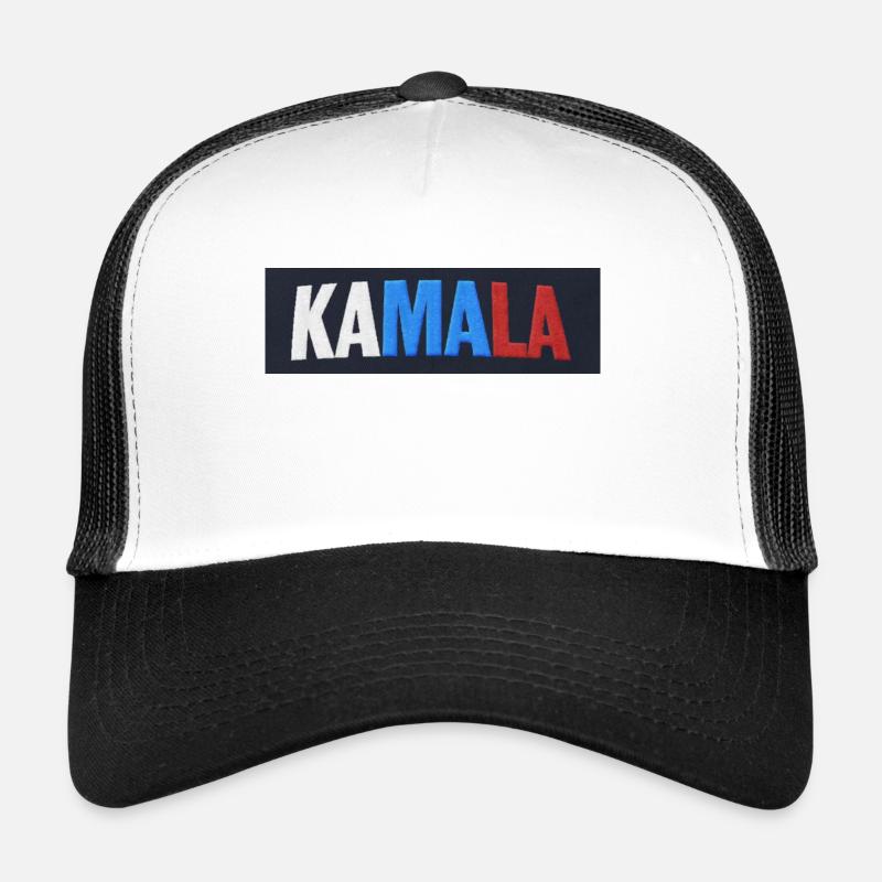 KAMALA USA - Trucker Cap - Weiß/Schwarz