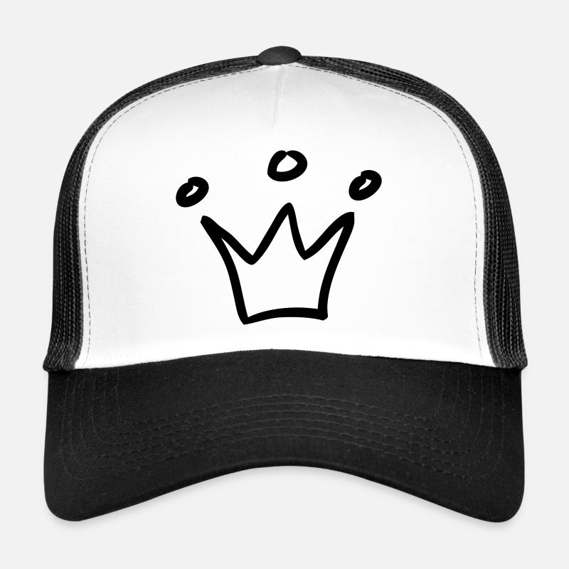 krone - Trucker Cap - Weiß/Schwarz